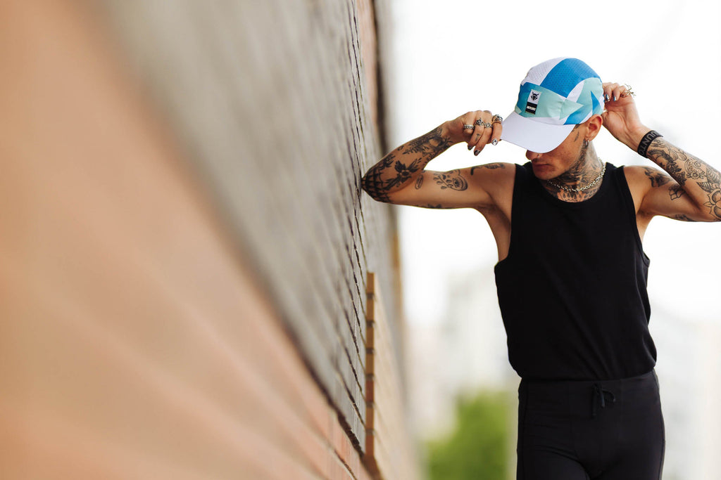 인사일런스 러닝 캡 아르틱 플로우 INCYLENCE RUNNING CAP ARCTIC FLOW